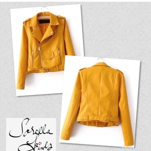 Faux Leather Moto Jacket